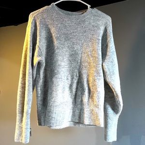 H&M Logo Women's Crewneck Sweater XS Gray Wool
